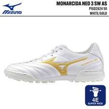 Mizuno MONARCIDA NEO 3 SW AS P1GD262450 White/Gold Super Wide Soccer Cleats