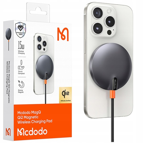 Mcdodo Induktives Drahtloses LadegerÄT FÜR Magsafe Iphone 13 14 15 16 QI2-image