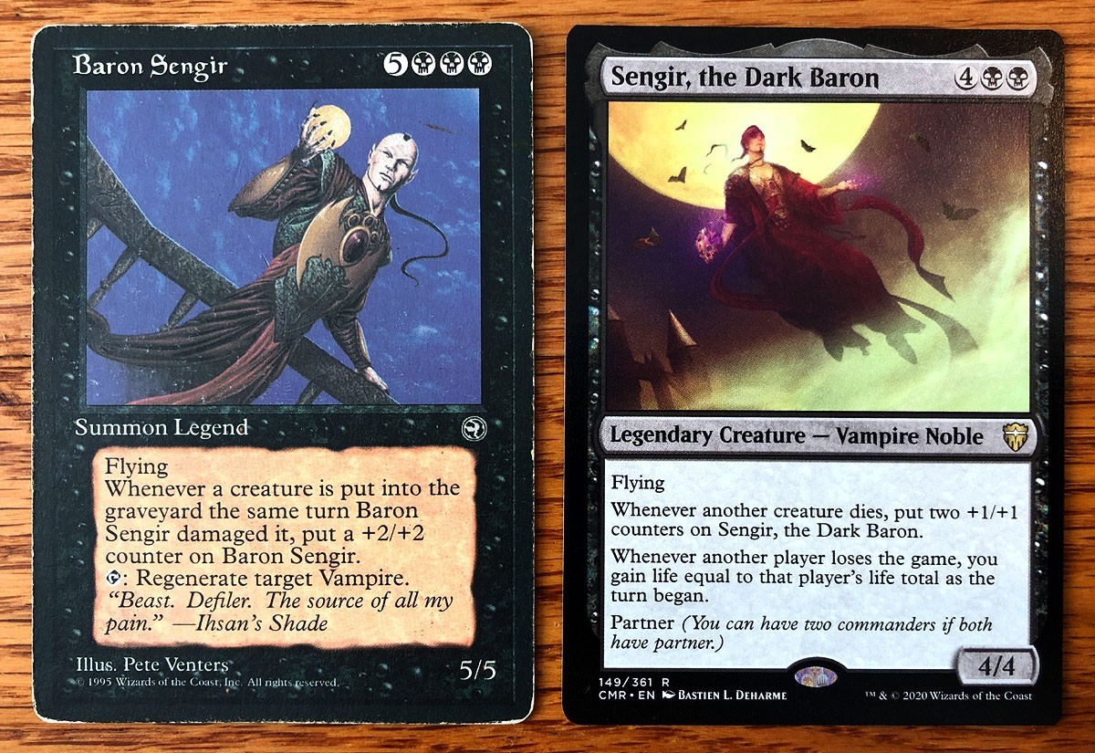 MTG Baron Sengir & Sengir the Dark Baron - Homelands, Commander Legends, English