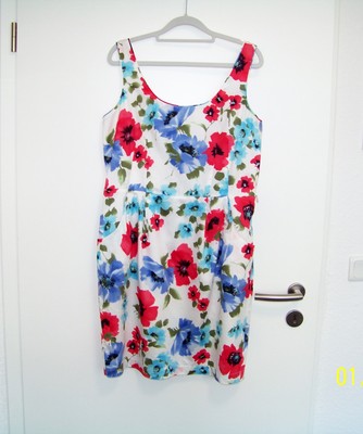 Debenhams redherring - Kleid Träger Ärmellos Florales Muster Größe 42 UK 14