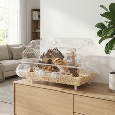 PawHut 8 in 1 Hamster Cage with Accessories, ...