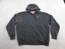 Milwaukee M12 Heated Gear Hoodie Mens XL Black Full Zip Thermal Workwear READ