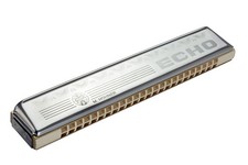 2509-C Echo 48 Tremolo Harmonica, Key of C, Stainless steel