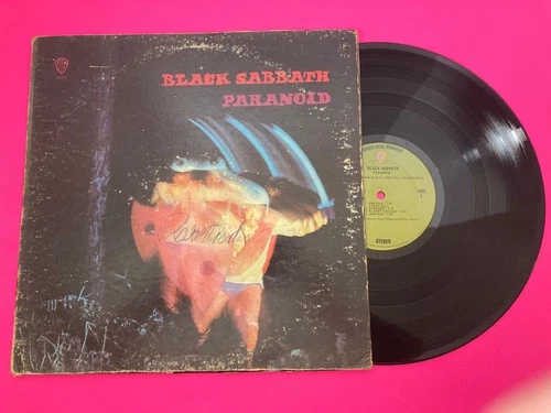 Black Sabbath Paranoid Vintage 1971 1st press in USA vinyl LP  G+ See Video