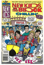 Harvey Rock Comics NEW KIDS ON THE BLOCK CHILLIN #1 first print Newsstand cover