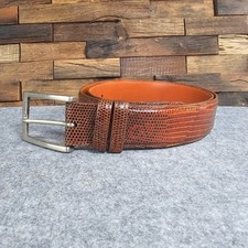 LAI Geniune Lizard Skin Designer Belt Womens 34 Made in USA