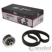Gates Micro-V Kit KEILRIPPENRIEMEN-SATZ Passend FüR CitroËN C2 C3 C4 Peugeot