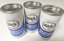 Magic Shaving Powder Blue, 5 Oz, Regular Strength, Pack of 3