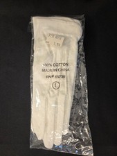 Large White Cotton Marching Parade Formal Attire Costume Military Gloves