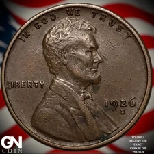 1926 S Lincoln Cent Wheat Penny Z3108