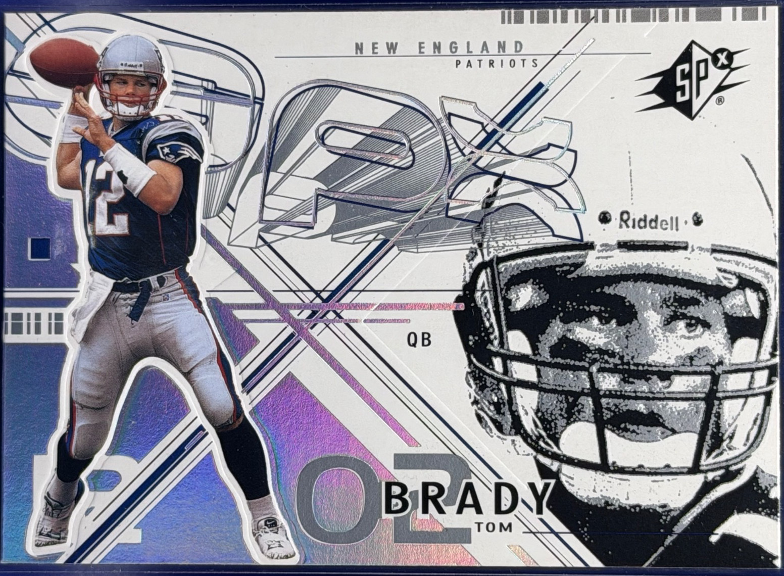 2002 Upper Deck SPx Tom Brady #6 New England Patriots HOF GOAT