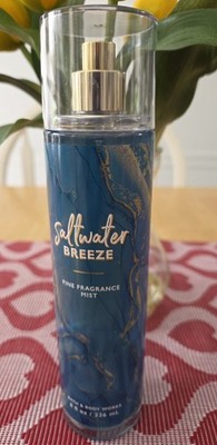 Bath & Body Works Saltwater Breeze Fine Fragrance Body Mist Spray 8 oz New