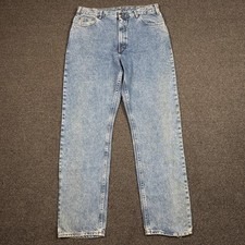 Vintage Gap Jeans 33x32 USA MADE Patina 80s 90s Stone Wash Cowboy