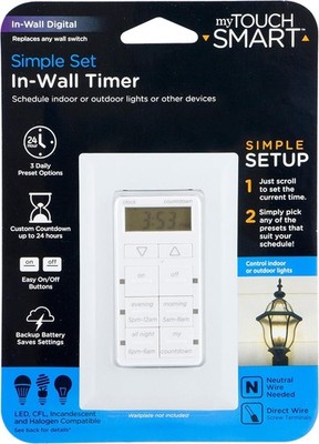 MyTouch Smart Simple Setup In-Wall Digital Timer Model# 26893 (B2)