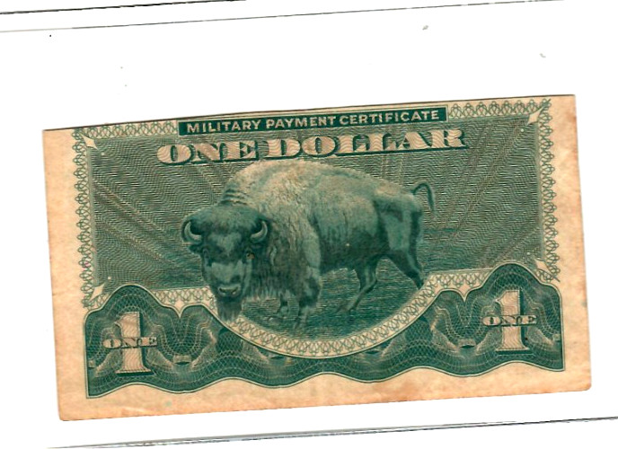 $1 "MILITARY PAYMENT" (BUFFALO NOTE) SERIES 692  $1  (BUFFALO NOTE)  RARE!!