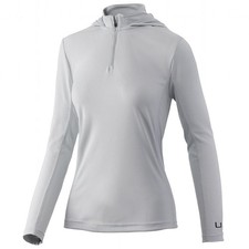 NWT / HUK Women’s ICON X Oyster Grey PERFORMANCE Pullover HOODIE - M