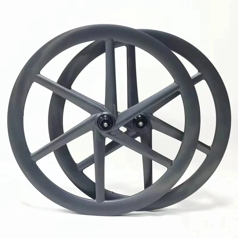 700C 6-Speichen Carbon Laufradsatz 50 mm Tiefe Räder für Langstrecken Rennrad