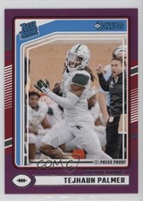 2024 Panini Donruss Rated Rookie Purple Press Proof Tejhaun Palmer #384 1ew5