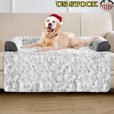 Faux Fur Memory Foam Dog Bed Washable Portable Non-Slip Mat Large Dogs New