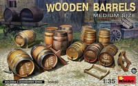 Miniart Wooden Barrels Medium Size HolzfäSser Bausatz 1:35 Kit Diorama Art 35630