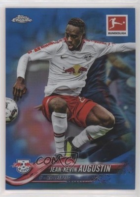 2018 Chrome Bundesliga Blue Refractor /199 Jean-Kevin Augustin #82 Rookie RC a8r