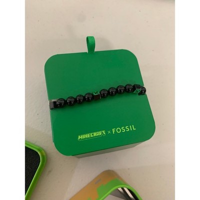 Minecraft x Fossil JFC04861001 Special-Edition Beaded Bracelet