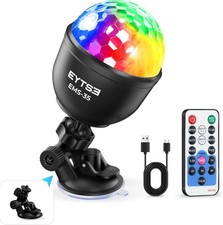 Mini Disco Ball Light Sound Activated Nightlight DJ RGB Strobe Lamp for Party