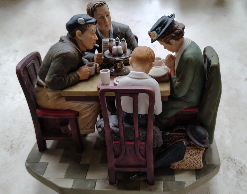 Gorham Limited Edition Norman Rockwell inspired Figurine 1982