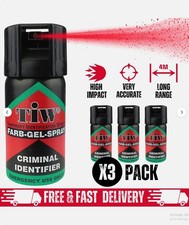3X TiW Farb-Gel 40ml Personal Protection Spray Criminal ID Dye Marker UK Legal