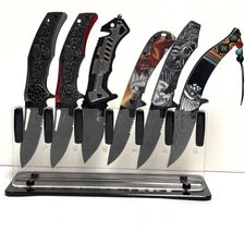 Acrylic display stand for 6 Items Like Pocket Knives 1 set