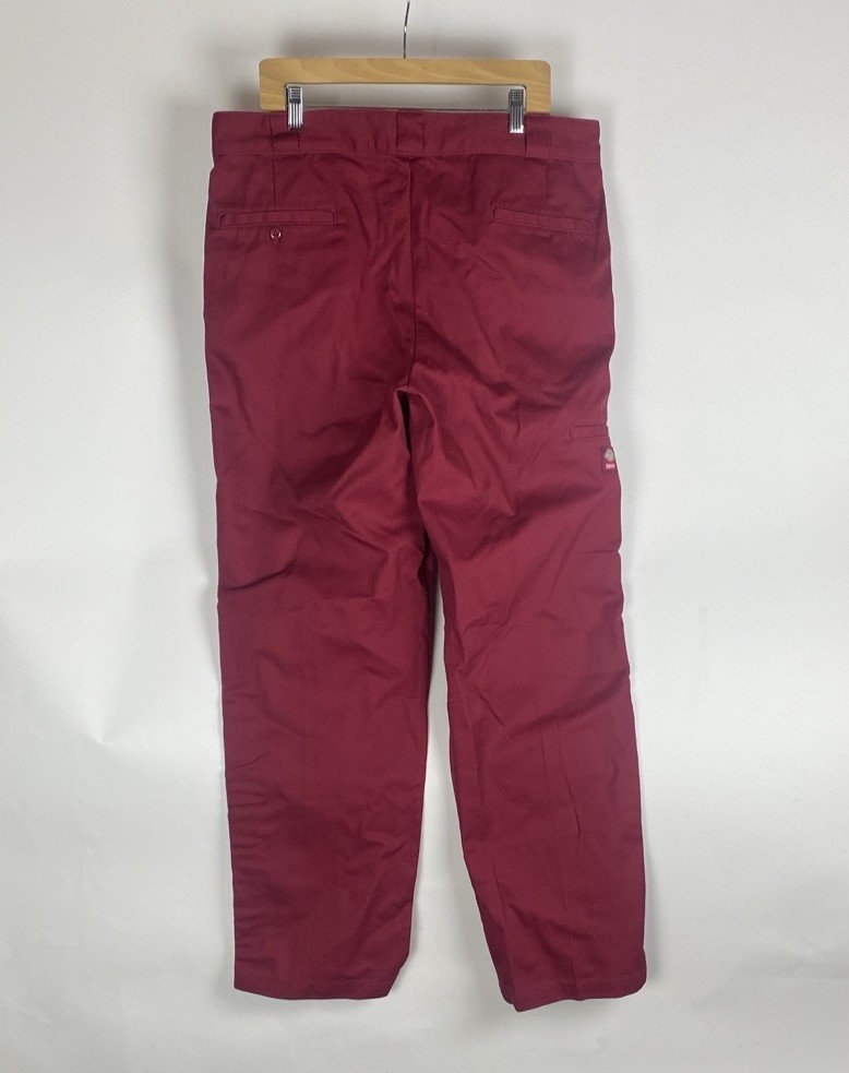 New Supreme x Dickies Stripe 874 Work Pant 'Maroon P20S22M2N  Men’s Size 38 image 2