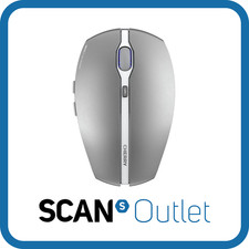 CHERRY GENTIX BT Ambidextrous Mouse, Silver, Wireless, Optical, Omron Switches,