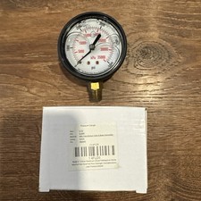 2.5 Silicon Oil Filled Pressure Gauge 0-5000psi Bottom 14 Npt Brassacrylic 2.5 Silicon Oil Filled Pressure Gauge 0-5000psi Bottom 14 Npt Brassacrylic