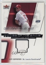 2002 Fleer Genuine Names of the Game Memorabilia Jim Edmonds 4f5