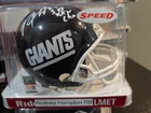 Rodney Hampton New York Giants autographed signed mini helmet Coa