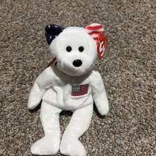 TY Beanie Baby America the Bear Plush 2000