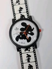 Vtg NOS Lorus Mickey Mouse Watch Film Strap 90s NEW BATTERY V515-8030