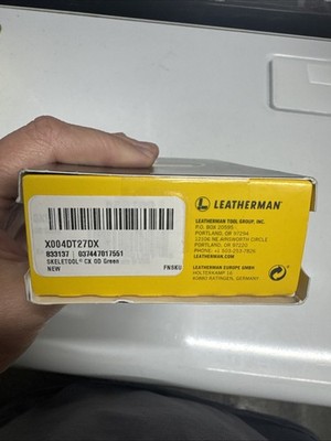 LEATHERMAN SKELETOOL CX-OD Gree - MULTI TOOL - X004dt27dx - NEW unopened box