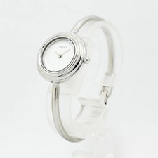 Gucci Watch Women's GUCCI Change Bezel 11/12.2 Quartz Bangle SS Stainless Steel