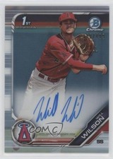 2019 Bowman Draft Chrome Pick Refractor /499 Will Wilson #CDA-WW Auto ni4