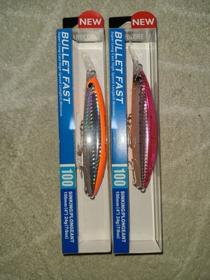 Duel Hardcore Bullet Fast Thinking 100Mm 05 Pink Sardine 07 Shocking Orange Set