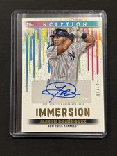 2024 Topps Inception Jasson Dominguez Rookie Immersion Auto /89 Yankees RC SP
