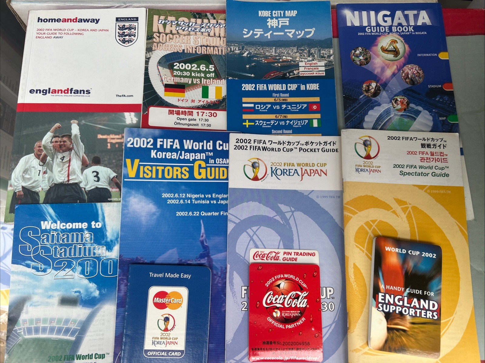 World Cup Japan 2002 Collection Of Guides Includes FA Guide & Saitama England