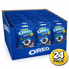 Pack of 24 x Oreo Mini Chocolate Biscuits Cookies 61.3g (BBE 12/03/26)