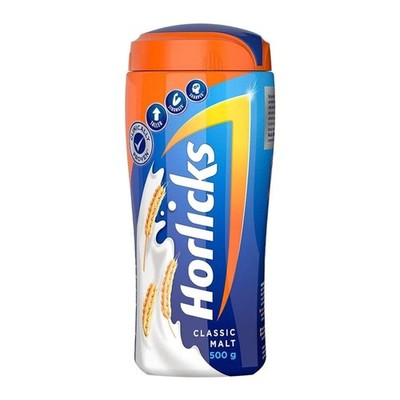 Horlicks Original Classic Malt Plain, 500 Gram 14 Ounce (Pack of 1)