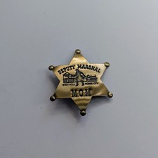 Deputy Marshal MOM Pin Boot Hill Dodge City. Mother Funny Gag Gift
