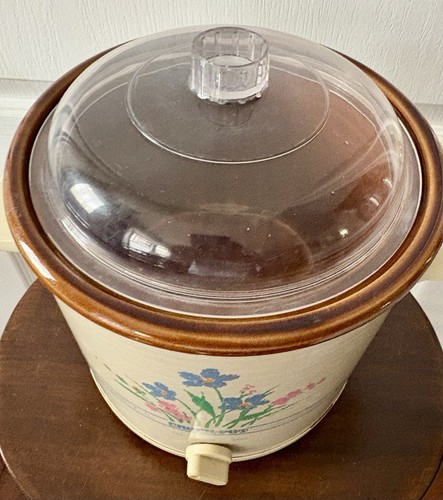 Vintage Floral Rival Crock-pot Slow Cooker 3.5 Quart Basic Lo Hi - Works 3100P - Picture 2 of 16