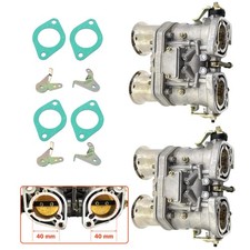 2pcs Carburetor 2 Barrel 40 Idf For Vw Bug For Volkswagen Beetle For Porsche