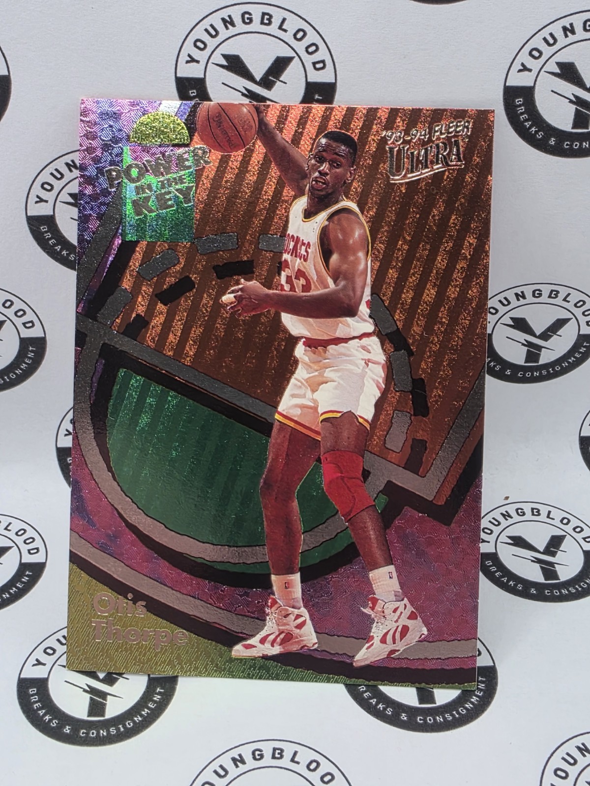 1993-94 Fleer Ultra Power in the Key Otis Thorpe #8