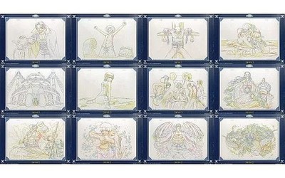 One Piece Visual Art Set 12 Paper Products Treasure Cruise Original Artwork